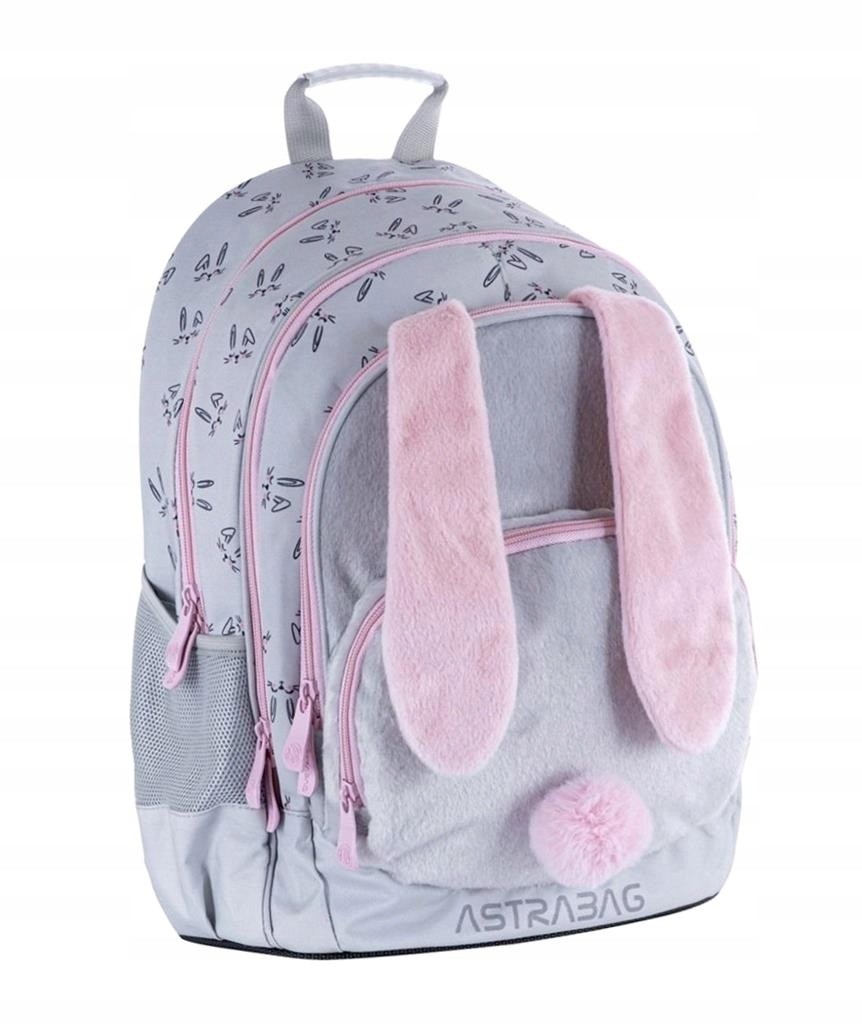 Trojkomorový batoh Astrabag Honey Bunny pre školákov
